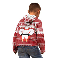 Llama Superhero Christmas Kid Hoodie Xmas Holiday Patterns - Wonder Print Shop