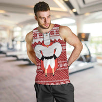 Llama Superhero Christmas Men Tank Top Xmas Holiday Patterns - Wonder Print Shop