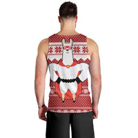 Llama Superhero Christmas Men Tank Top Xmas Holiday Patterns - Wonder Print Shop