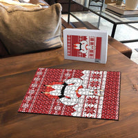 Llama Superhero Christmas Puzzle Xmas Holiday Patterns - Wonder Print Shop