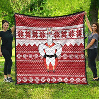 Llama Superhero Christmas Quilt Xmas Holiday Patterns - Wonder Print Shop