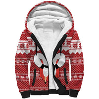 Llama Superhero Christmas Sherpa Hoodie Xmas Holiday Patterns - Wonder Print Shop