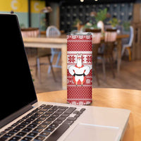 Llama Superhero Christmas Skinny Tumbler Xmas Holiday Patterns - Wonder Print Shop