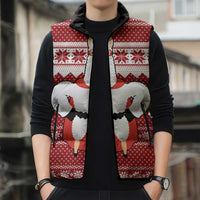 Llama Superhero Christmas Sleeveless Puffer Jacket Xmas Holiday Patterns - Wonder Print Shop