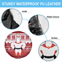 Llama Superhero Christmas Spare Tire Cover Xmas Holiday Patterns - Wonder Print Shop