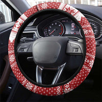 Llama Superhero Christmas Steering Wheel Cover Xmas Holiday Patterns - Wonder Print Shop