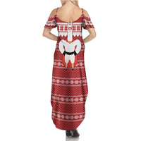 Llama Superhero Christmas Summer Maxi Dress Xmas Holiday Patterns - Wonder Print Shop