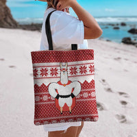 Llama Superhero Christmas Tote Bag Xmas Holiday Patterns - Wonder Print Shop
