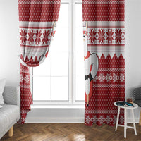 Llama Superhero Christmas Window Curtain Xmas Holiday Patterns - Wonder Print Shop