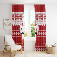 Llama Superhero Christmas Window Curtain Xmas Holiday Patterns - Wonder Print Shop
