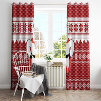 Llama Superhero Christmas Window Curtain Xmas Holiday Patterns - Wonder Print Shop