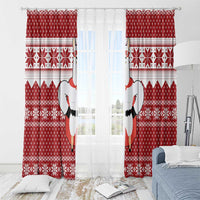 Llama Superhero Christmas Window Curtain Xmas Holiday Patterns - Wonder Print Shop