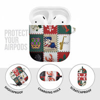 Louisiana Famous Things Christmas AirPods Case Xmas Holiday Patterns - Wonder Print Shop