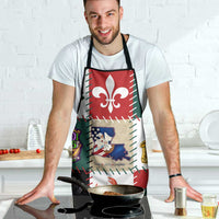 Louisiana Famous Things Christmas Apron Xmas Holiday Patterns - Wonder Print Shop