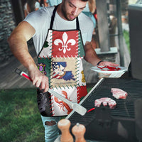 Louisiana Famous Things Christmas Apron Xmas Holiday Patterns - Wonder Print Shop