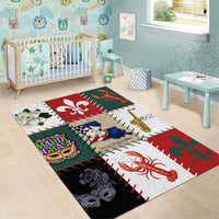 Louisiana Famous Things Christmas Area Rug Xmas Holiday Patterns - Wonder Print Shop