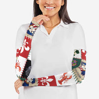 Louisiana Famous Things Christmas Arm Sleeves Xmas Holiday Patterns - Wonder Print Shop