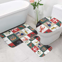 Louisiana Famous Things Christmas Bathroom Set Xmas Holiday Patterns - Wonder Print Shop