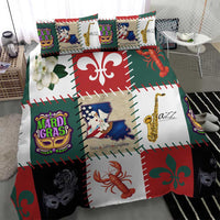Louisiana Famous Things Christmas Bedding Set Xmas Holiday Patterns - Wonder Print Shop
