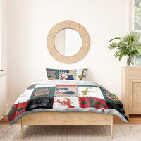 Louisiana Famous Things Christmas Bedding Set Xmas Holiday Patterns - Wonder Print Shop