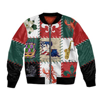 Louisiana Famous Things Christmas Bomber Jacket Xmas Holiday Patterns - Wonder Print Shop