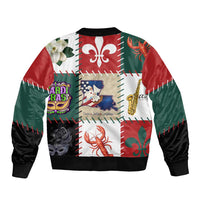 Louisiana Famous Things Christmas Bomber Jacket Xmas Holiday Patterns - Wonder Print Shop