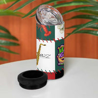 Louisiana Famous Things Christmas 4 in 1 Can Cooler Tumbler Xmas Holiday Patterns - Wonder Print Shop