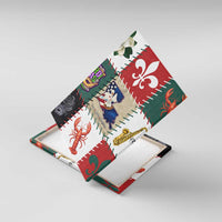 Louisiana Famous Things Christmas Canvas Wall Art Xmas Holiday Patterns - Wonder Print Shop