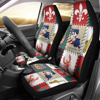 Louisiana Famous Things Christmas Car Seat Cover Xmas Holiday Patterns - Wonder Print Shop