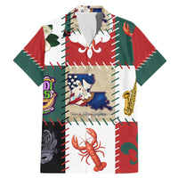 Louisiana Famous Things Christmas Family Matching Mermaid Dress and Hawaiian Shirt Xmas Holiday Patterns - Wonder Print Shop