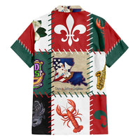 Louisiana Famous Things Christmas Family Matching Off Shoulder Maxi Dress and Hawaiian Shirt Xmas Holiday Patterns - Wonder Print Shop