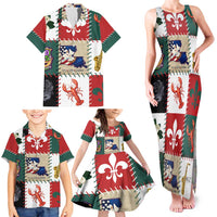 Louisiana Famous Things Christmas Family Matching Tank Maxi Dress and Hawaiian Shirt Xmas Holiday Patterns - Wonder Print Shop