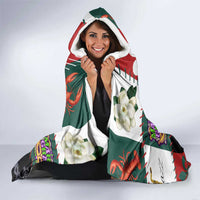 Louisiana Famous Things Christmas Hooded Blanket Xmas Holiday Patterns - Wonder Print Shop
