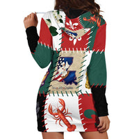 Louisiana Famous Things Christmas Hoodie Dress Xmas Holiday Patterns - Wonder Print Shop