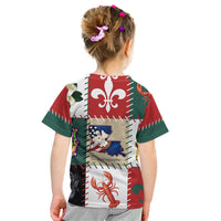 Louisiana Famous Things Christmas Kid T Shirt Xmas Holiday Patterns - Wonder Print Shop