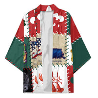 Louisiana Famous Things Christmas Kimono Xmas Holiday Patterns - Wonder Print Shop