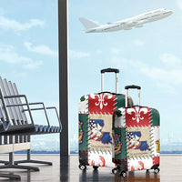 Louisiana Famous Things Christmas Luggage Cover Xmas Holiday Patterns - Wonder Print Shop