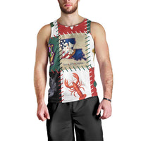 Louisiana Famous Things Christmas Men Tank Top Xmas Holiday Patterns - Wonder Print Shop