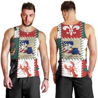 Louisiana Famous Things Christmas Men Tank Top Xmas Holiday Patterns - Wonder Print Shop