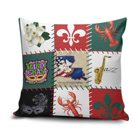 Louisiana Famous Things Christmas Pillow Cover Xmas Holiday Patterns - Wonder Print Shop