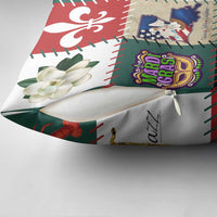 Louisiana Famous Things Christmas Pillow Cover Xmas Holiday Patterns - Wonder Print Shop