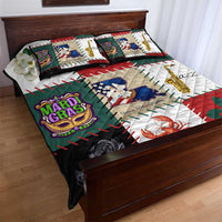 Louisiana Famous Things Christmas Quilt Bed Set Xmas Holiday Patterns - Wonder Print Shop