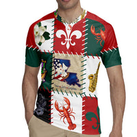 Louisiana Famous Things Christmas Rugby Jersey Xmas Holiday Patterns - Wonder Print Shop
