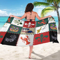 Louisiana Famous Things Christmas Sarong Xmas Holiday Patterns - Wonder Print Shop