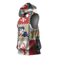 Louisiana Famous Things Christmas Sleeveless Hoodie Xmas Holiday Patterns - Wonder Print Shop