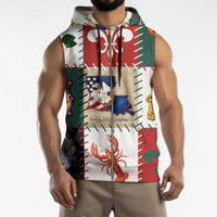 Louisiana Famous Things Christmas Sleeveless Zip Hoodie Xmas Holiday Patterns - Wonder Print Shop