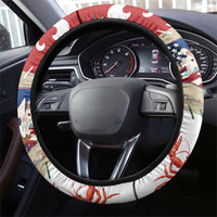 Louisiana Famous Things Christmas Steering Wheel Cover Xmas Holiday Patterns - Wonder Print Shop