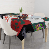 Louisiana Famous Things Christmas Tablecloth Xmas Holiday Patterns - Wonder Print Shop