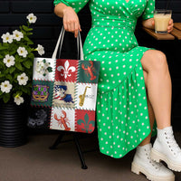 Louisiana Famous Things Christmas Tote Bag Xmas Holiday Patterns - Wonder Print Shop