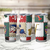 Louisiana Famous Things Christmas Tumbler Cup Xmas Holiday Patterns - Wonder Print Shop